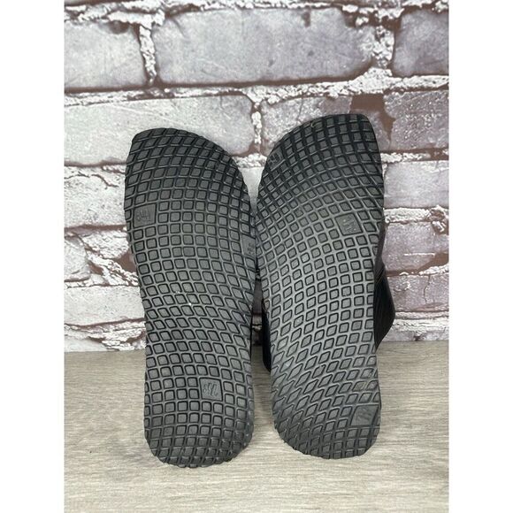 Think! Black Leather Cork Sun Moon Silver Wedge Sandals Women Sz 37EU/6.5M US - Picture 14 of 16